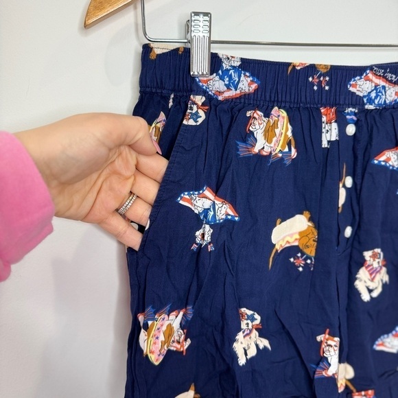 Old Navy Blue Dog Print Women’s Pajama Set (Small) - Picture 4 of 8